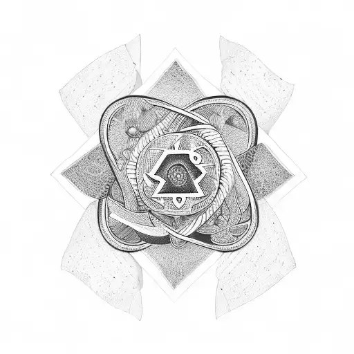 Umbanda Ritual Symbols Intertwined With Book Pages