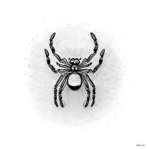 A Spider Dj Mixing Beats On A Turntable