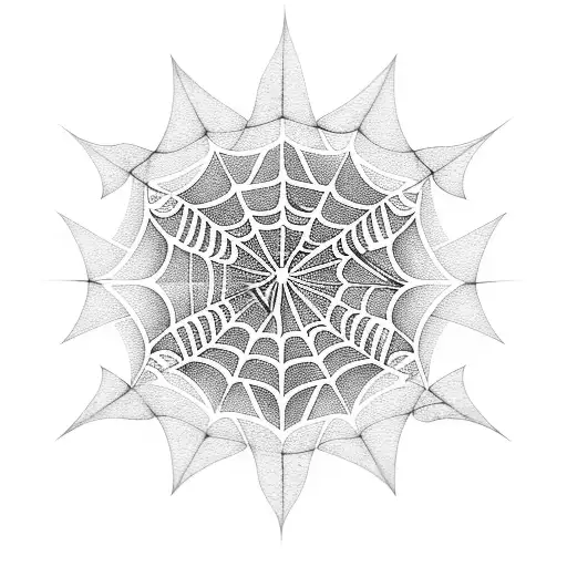Spider Web With Intricate Patterns