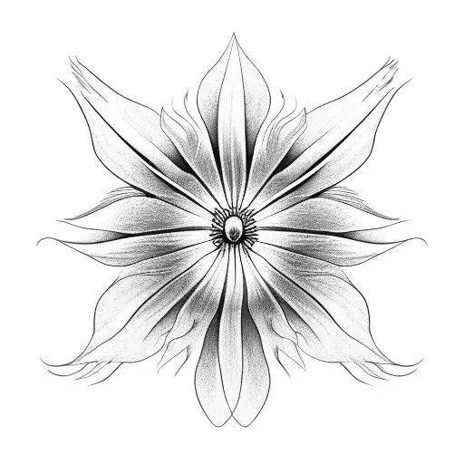 Japanese Spider Lily Grows From Skull With Crown