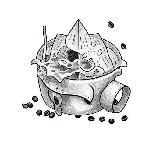 An Open Book With Coffee Beans Pouring Out Of Its Pages