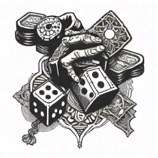 Dice Praying Hands Money