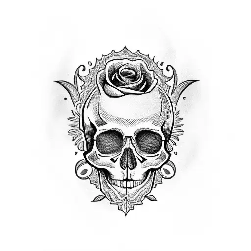 Skull Roses Cards