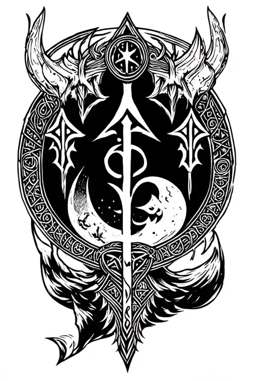 Runes Vikings Symbols And Moon Cycle