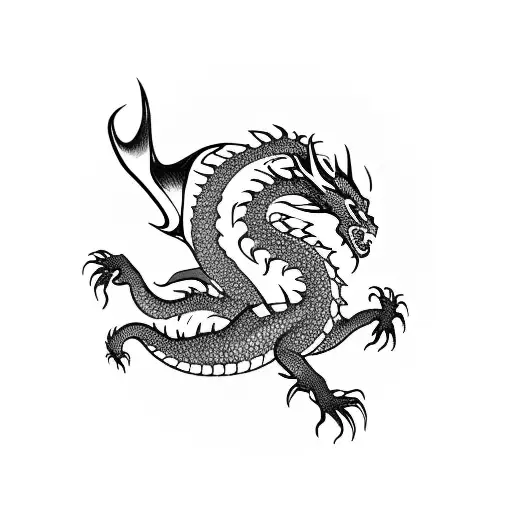 Dragon And Burning Boy