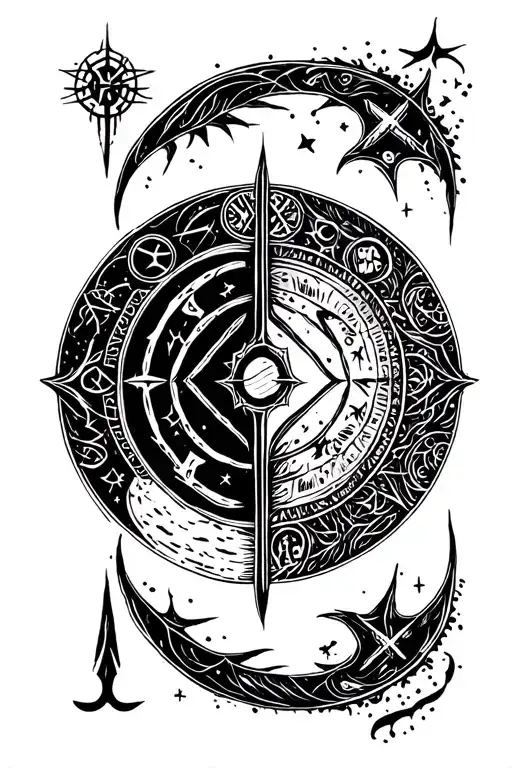 Runes Vikings Symbols And Moon Cycle