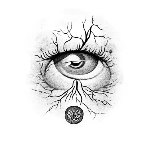Eye With Tree Of Life Inside
