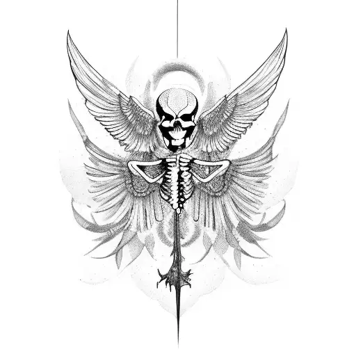 Flying Bird Skeleton
