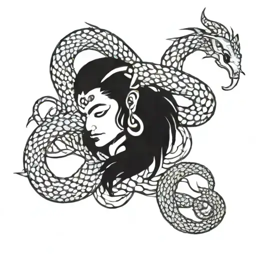 Shiv With Snake