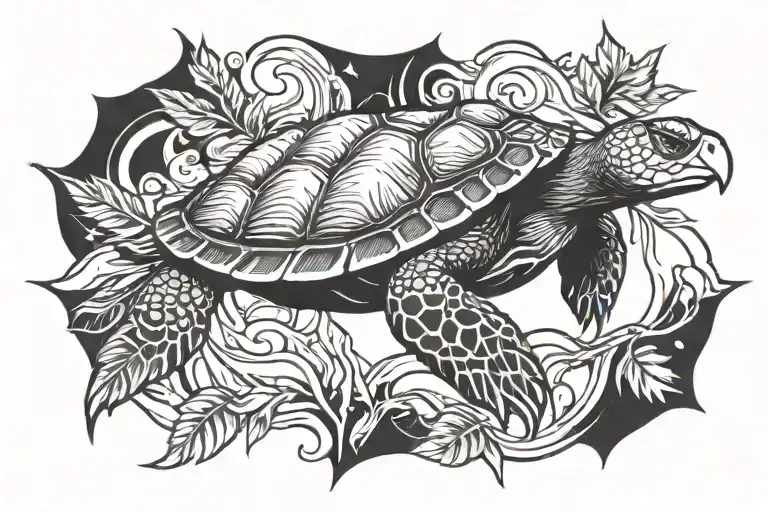 Turtle And Bald Eagle