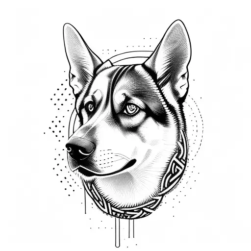 Norwegian Style Dog Tribal