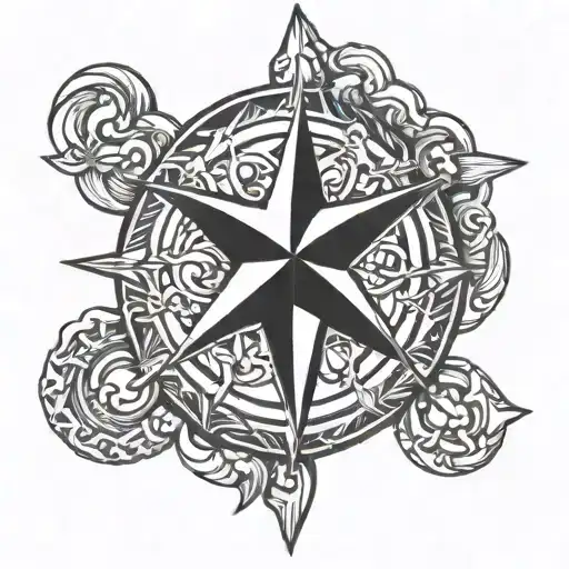 Nautical Star Viking Style