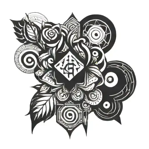 An Abstract Tattoo Inspired By The Concept Of Authenticity And Genuineness