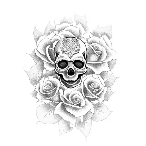 Skull And Roses