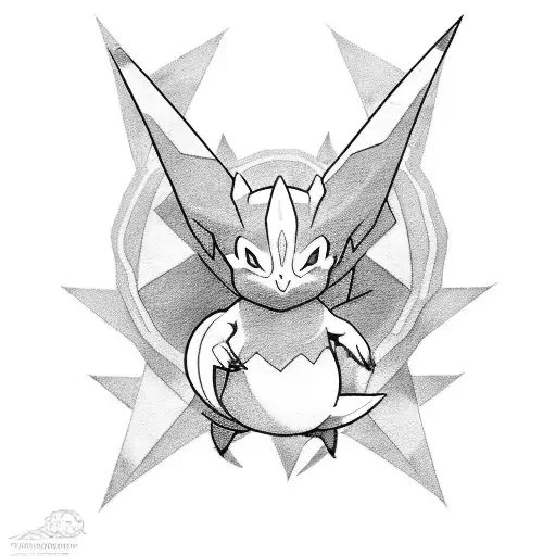 A Sketch-style Tattoo Of Your Favorite Pokemon Evolving Into Its Final Form