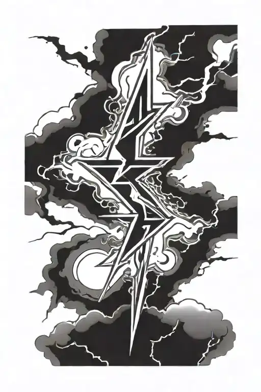 13 Point Lightning Bolt Symbol