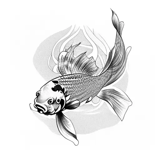 Dark Koi Fish