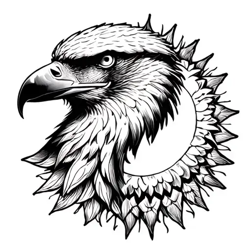 Head Of The Eagle And Sun