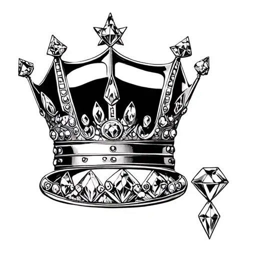 Crown And Diamonds