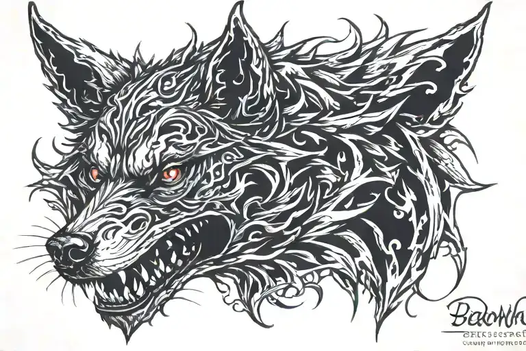 Demon Wolf Head