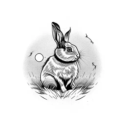 Rabbit In A Moon