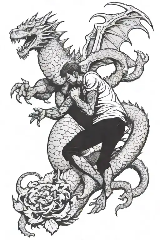 Atlas Holding Earth Dragon Made