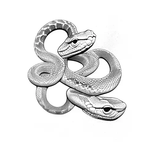 A Simple Snake Arround De Neck