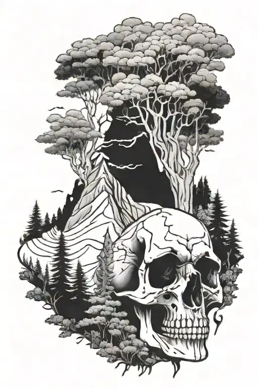 Skull Mountain Dog Forest