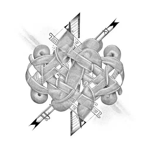 Musical Notes Intertwined With Dna Strands