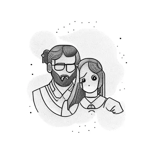 Symbol For A Father And A Daughter