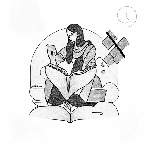 A Silhouette Of A Person Reading A Book On A Boat In The Sea