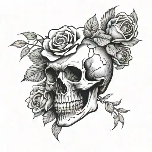 Skull And Roses