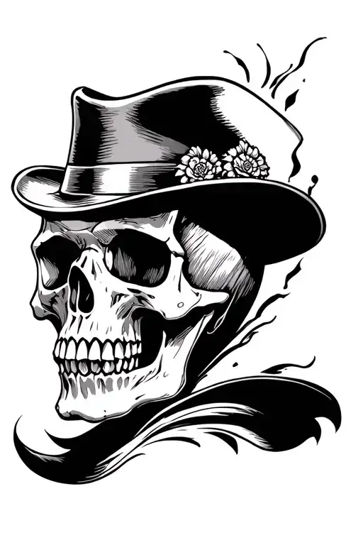 Skull With Hat