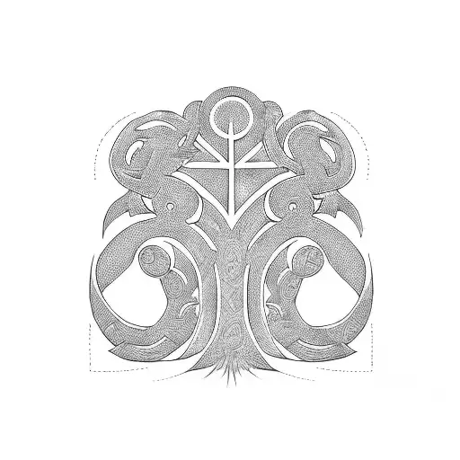 Family Tree With Maori Symbols Originals