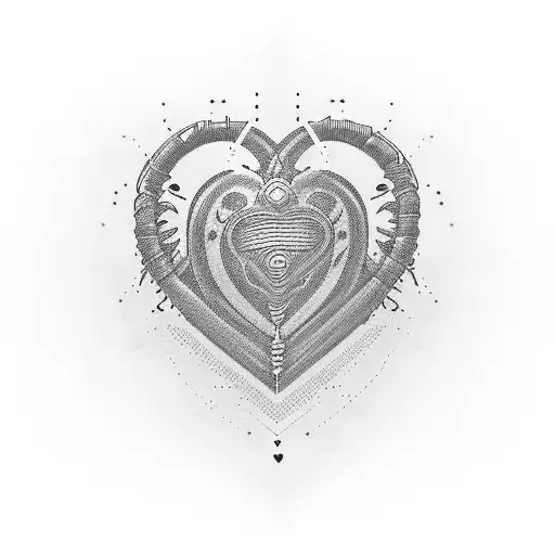 Semicolon Heartbeat With Heart