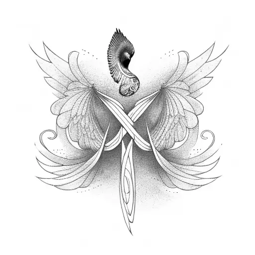 Birds Flying In Infinity Symbol