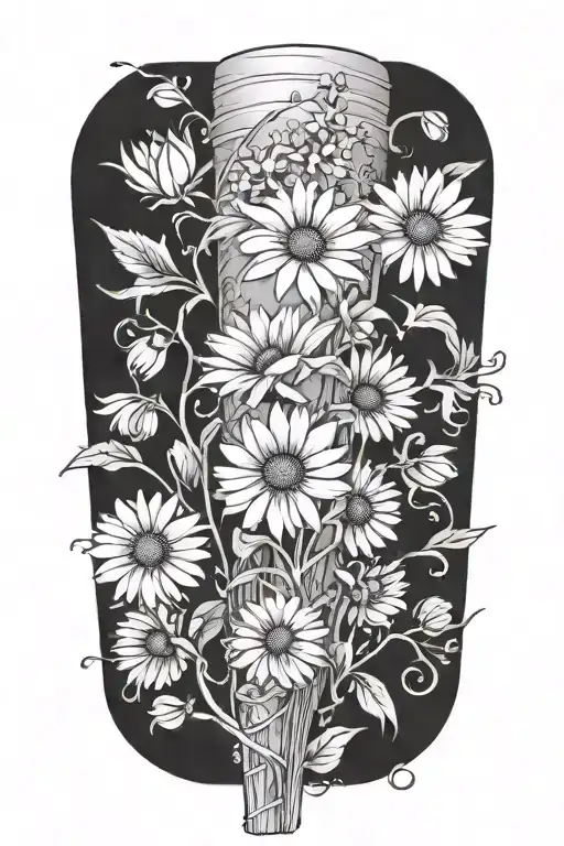 Daisies Flower Bouquet Wrapped