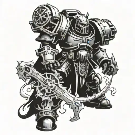 Warhammer 40K Character Surrounded