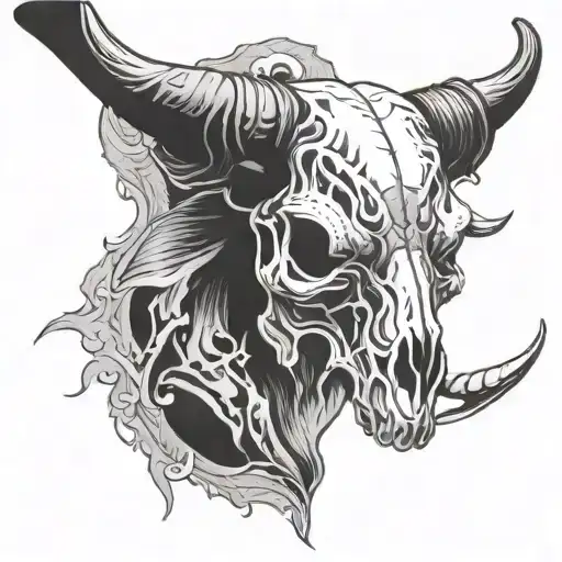 Bull Skull Made