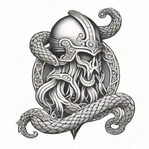 Viking Themed With Snake