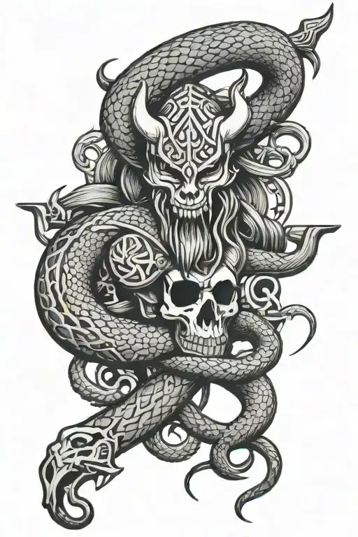 Viking Themed With Snake