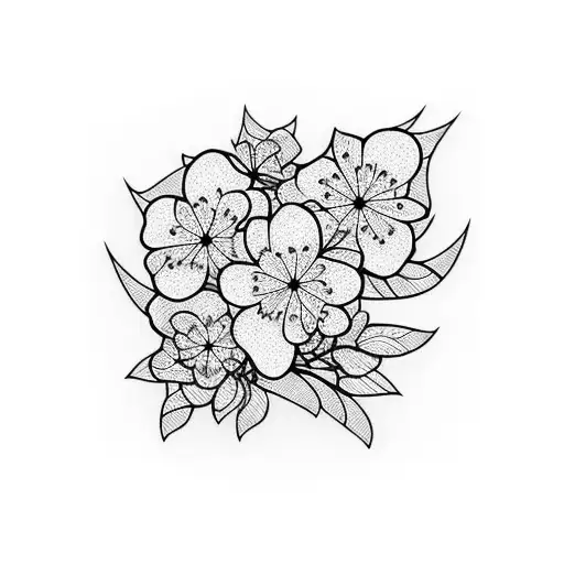 Crystal With Cherry Blossoms