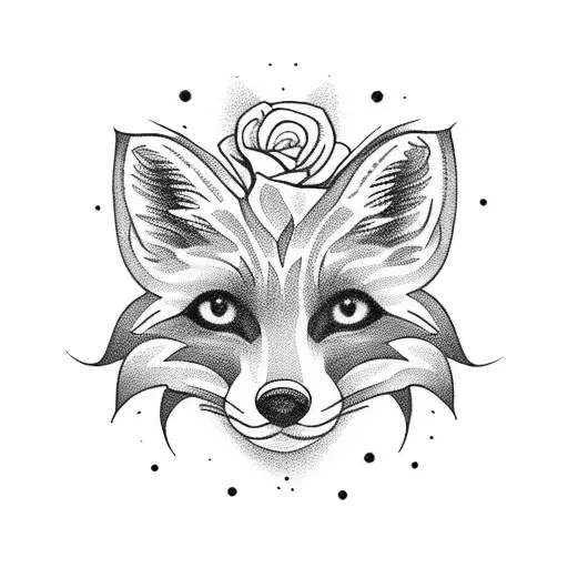 Fox And Flowers