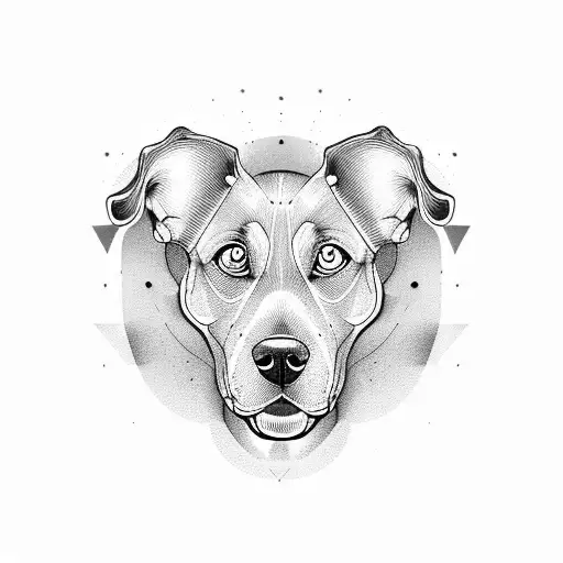 Dog Face With Flabby Ears