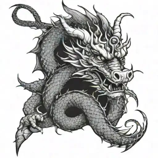 Dragon Tattoo Covering The Arm From Shoulder To Wrist