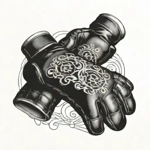 Incorporate A Philosophical Quote Intertwined With A Book And Mma Gloves