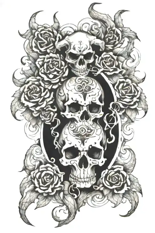 Coverup Clouds And Smoke Skulls With Capricorn Zodiac Signs