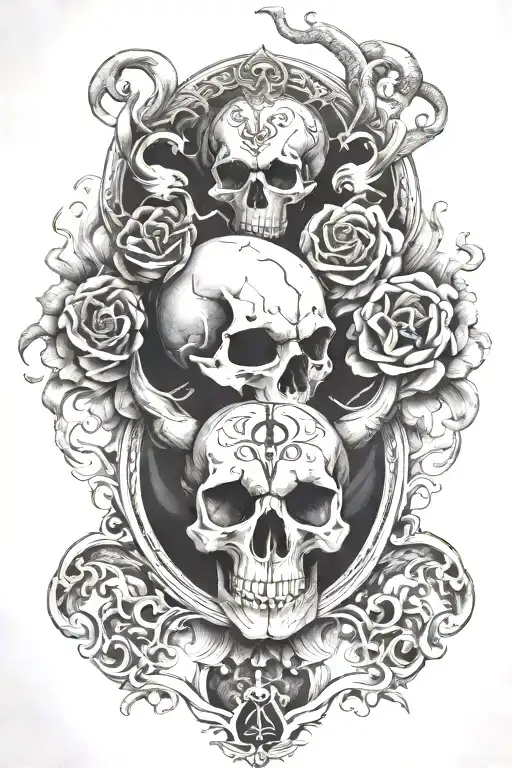 Coverup Clouds And Smoke Skulls With Capricorn Zodiac Signs