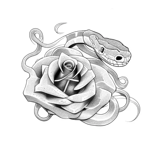 Snake And Rose