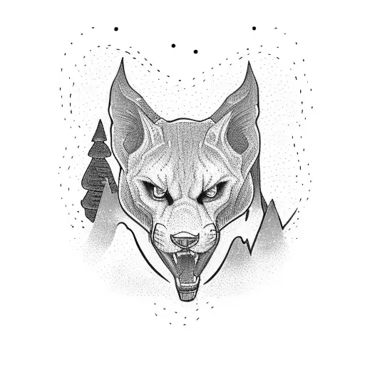 A Fierce Butch Lesbian Running Through A Mountain Landscape